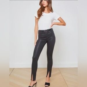 L’agence Jyothi Coated Skinny Jeans black size 27